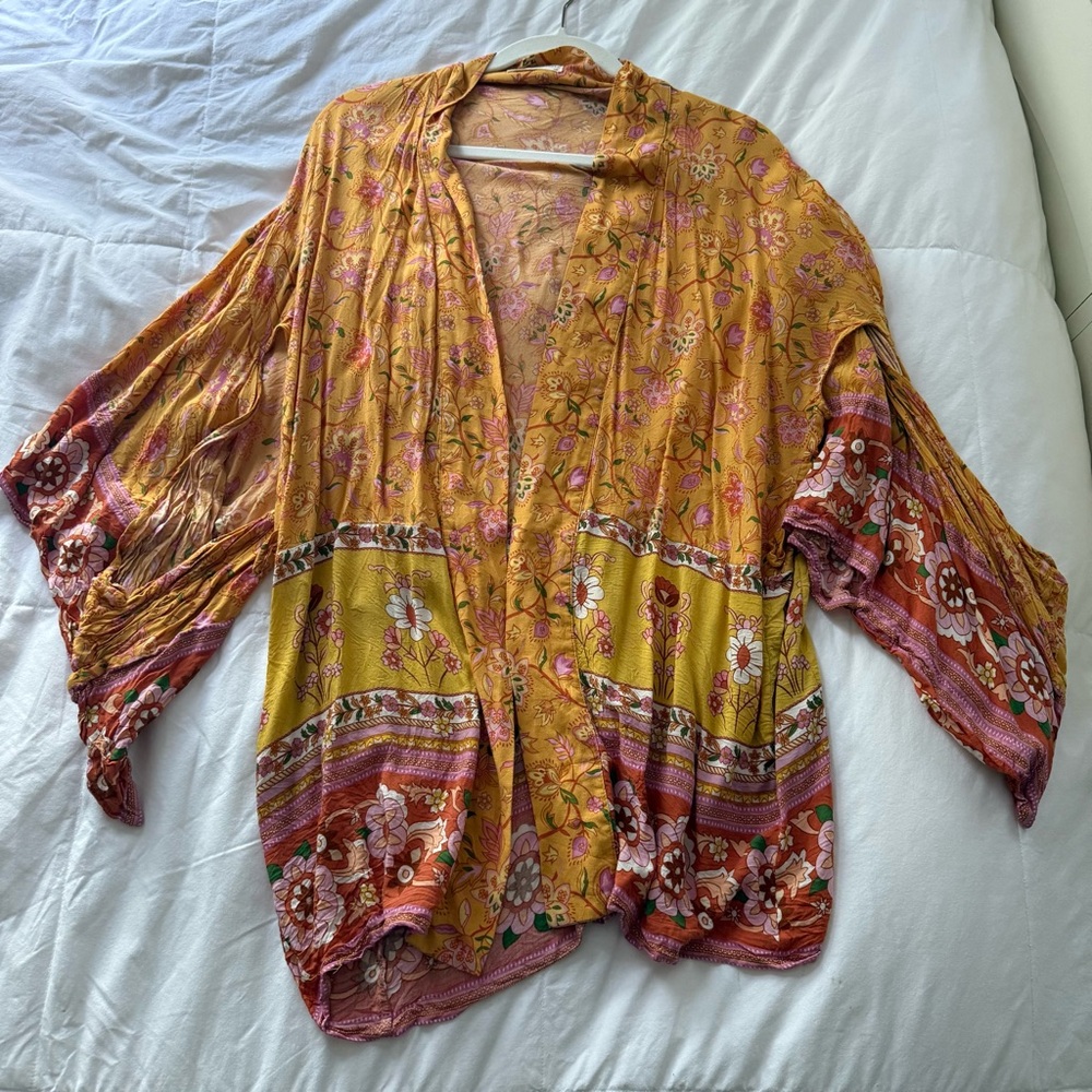 Spell Portobello Road Short Robe Mustard Seed - Picture 5 of 7